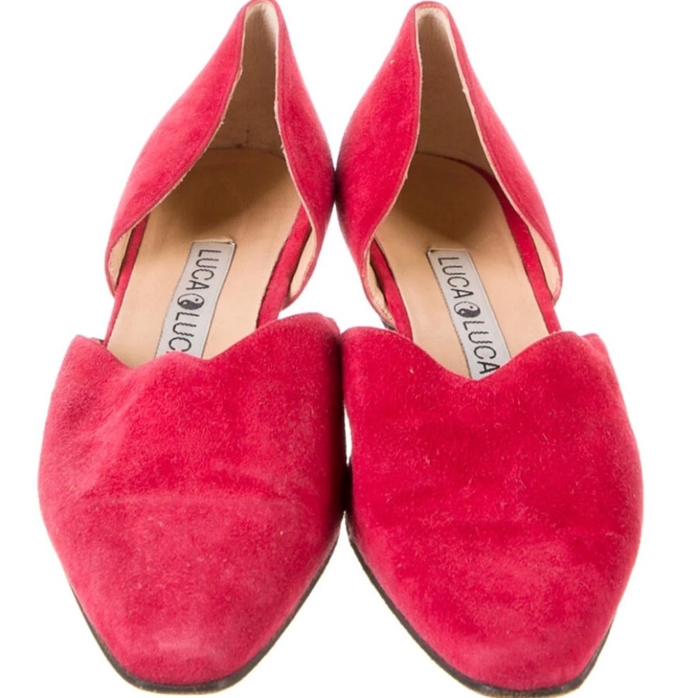 LUCA LUCA Suede D'Orsay Pumps